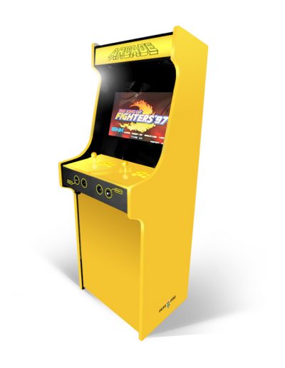 borne d'arcade jaune
